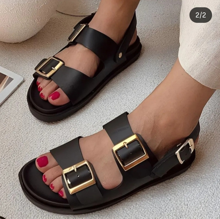 صندل دوسگک پشت دار بندی زنانه مدل دوسگک طبی زارا
