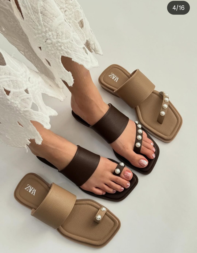صندل مجلسی مرواریدی دخترانه مدل زارا طبی زنانه باکلاس نگینی