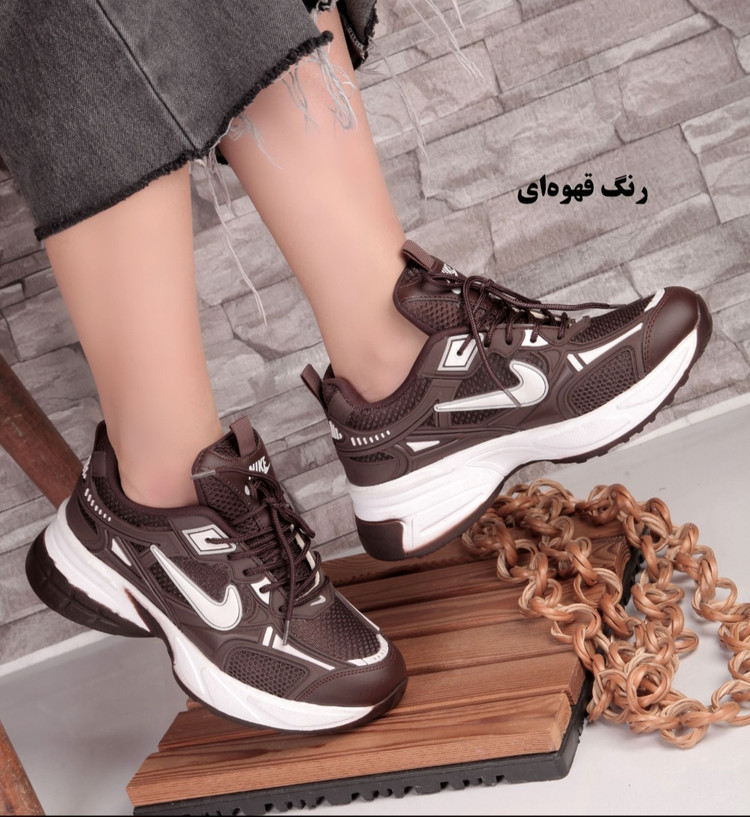 کتونی لژدار نایک زنانه مدل v2k طبی دانشجویی دخترانه فشن اسپرت