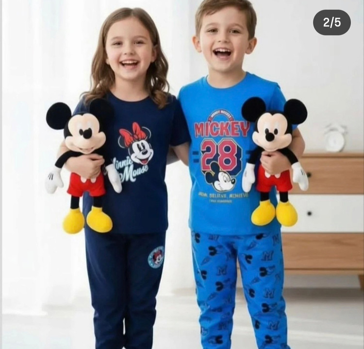 تیشرت و شلوار نخی بچگانه ست راحتی دخترانه میکی موس دیزنی