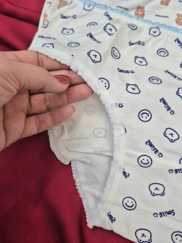 شورت وارداتی نخ پنبه زنانه xl مدل خرسی به صورت تک و پک ۵ تایی ایکس لارج